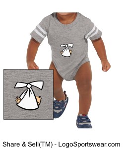 Rabbit Skins Infant Football Bodysuit Design Zoom